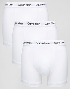 3 пары эластичных хлопковых боксеров‑брифов Calvin Klein - Белый