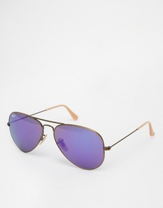 Солнцезащитные очки-авиаторы Ray-Ban - Золотой
