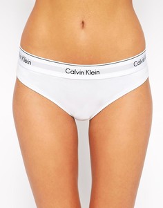 Хлопковые плавки-бикини Calvin Klein - Белый