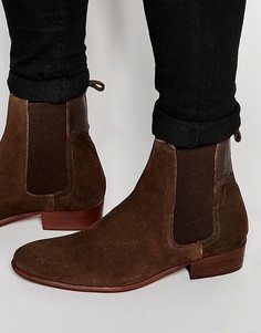 Замшевые ботинки челси Hudson London Watts - Коричневый