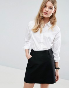 Приталенная белая рубашка ASOS - Белый