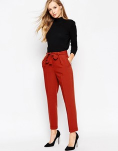 Брюки-галифе с поясом оби ASOS - Черный