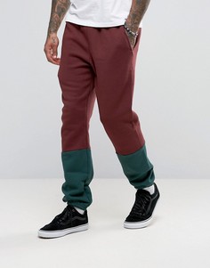 Спортивные штаны колор блок American Apparel - Красный
