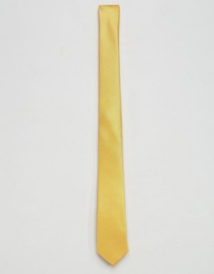Узкий желтый галстук ASOS - Желтый