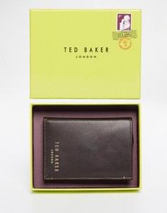 Кожаный бумажник Ted Baker Zacks - Коричневый