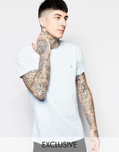 Эксклюзивная футболка слим с логотипом F Farah - Синий