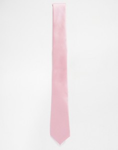 Розовый узкий галстук ASOS WEDDING - Розовый