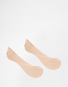 Комплект из 2 пар невидимых носков ASOS - Бежевый