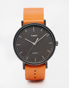 Часы со светло-коричневым ремешком Timex Weekender Fairfield TW2P91400 - Рыжий