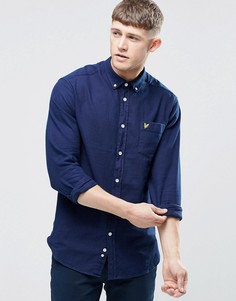 Классическая оксфордская рубашка цвета индиго Lyle & Scott - Темно-синий