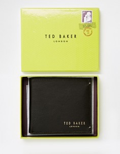Кожаный складной бумажник с отделением для монет Ted Baker Antony - Черный