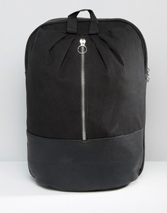 Рюкзак с металлической молнией спереди ASOS - Белый