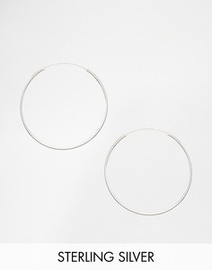 Серебряные серьги‑кольца 35 мм Kingsley Ryan - Серебряный