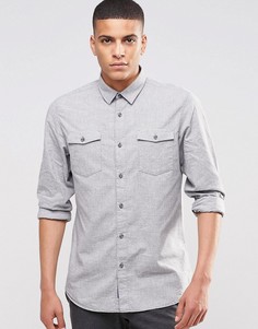 Рубашка с двумя карманами Selected Homme - Серый
