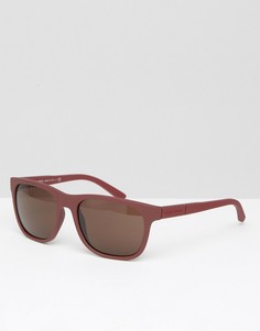 Красные солнцезащитные очки в стиле ретро Giorgio Armani - Красный