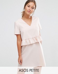 Платье с короткими рукавами ASOS PETITE - Розовый
