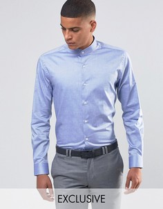 Рубашка с воротником с застежкой на пуговицы Number Eight Savile Row - Синий