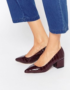 Туфли на среднем каблуке с острым носком Carvela Knock - Красный
