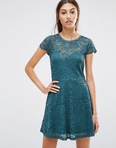 Кружевное платье мини Vero Moda - Зеленый