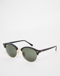 Круглые солнцезащитные очки Клабмастер Ray-Ban 0RB4246 - Черный