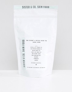 Сахарный скраб для тела Sister & Co Raw Coconut & Matcha Green Tea - 300 г - Бесцветный