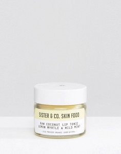 Бальзам для губ с лимоном, миртом и мятой Sister & Co Raw Coconut - 15 мл - Бесцветный