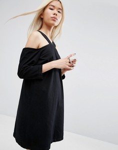 Джинсовое платье ASOS WHITE - Черный