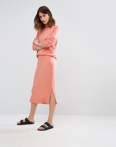 Юбка миди в стиле casual Vero Moda - Оранжевый