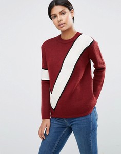 Джемпер с диагональной полоской ASOS - Мульти