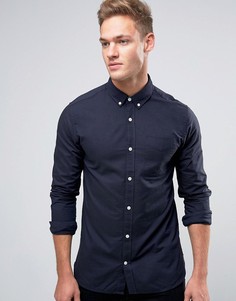Оксфордская рубашка с длинными рукавами Jack & Jones Premium - Темно-синий