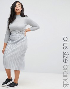 Плиссированная юбка миди Alice & You - Серебряный