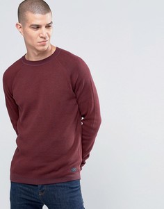 Бордовый топ с круглым вырезом и рукавами реглан Selected Homme - Красный