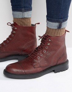Кожаные ботинки на шнуровке Walk London Liverpool - Красный