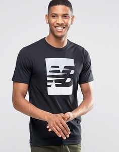 Черная футболка New Balance MT63514_BK - Черный