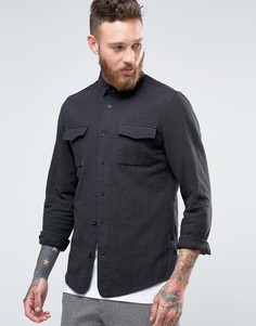 Рубашка слим Hoxton Shirt Company - Серый