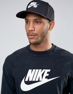 Черная кепка с перфорацией Nike SB 629243-010 - Черный
