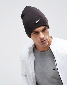 Черная шапка-бини с логотипом Nike 803734-010 - Черный