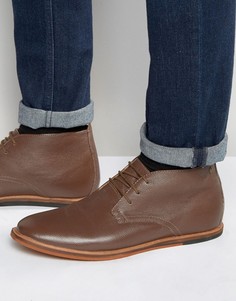 Кожаные коричневые ботинки чукка Frank Wright Strachan - Коричневый
