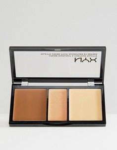 Набор с кремовыми контурирующими средствами и хайлайтером NYX Professional Make-Up - Бежевый