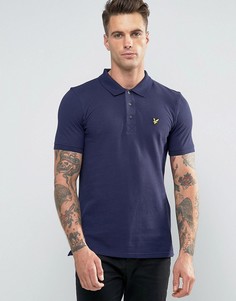 Темно-синяя футболка-поло с логотипом Lyle & Scott - Темно-синий