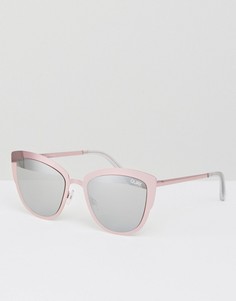 Солнцезащитные очки кошачий глаз Quay Australia Super Girl - Розовый