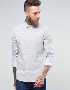 Фактурная строгая рубашка слим Hoxton Shirt Company - Белый