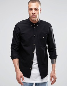 Черная оксфордская рубашка классического кроя Weekday Bad Times - Черный