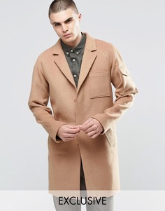 Шерстяное пальто Underated - Светло-серый