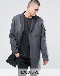 Шерстяное пальто Underated - Серый