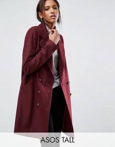 Пальто-бушлат ASOS TALL - Красный