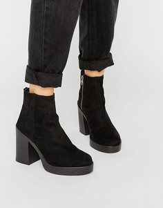 Массивные ботильоны ASOS ECRU - Черный