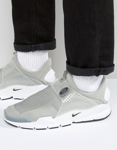 Мужские серые кроссовки Nike Sock Dart 819686-002 - Серый