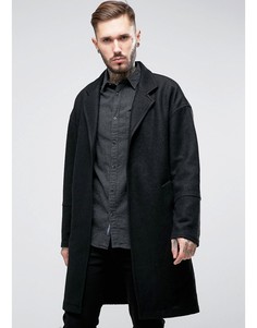 Oversize-пальто удлиненного кроя Religion - Черный