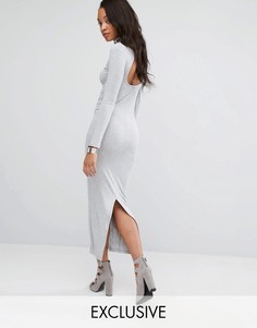 Облегающее платье макси Puma эксклюзивно для ASOS - Серый